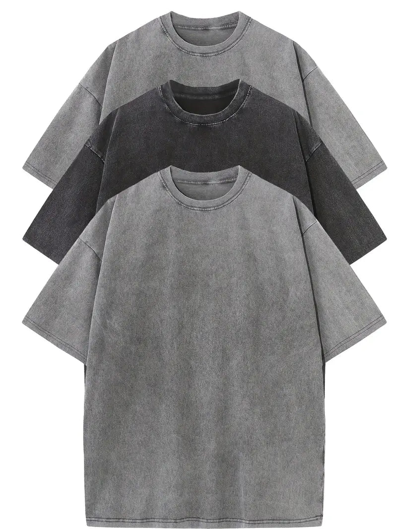 Douwe | Oversized Katoenen T-shirts (3 Stuks)