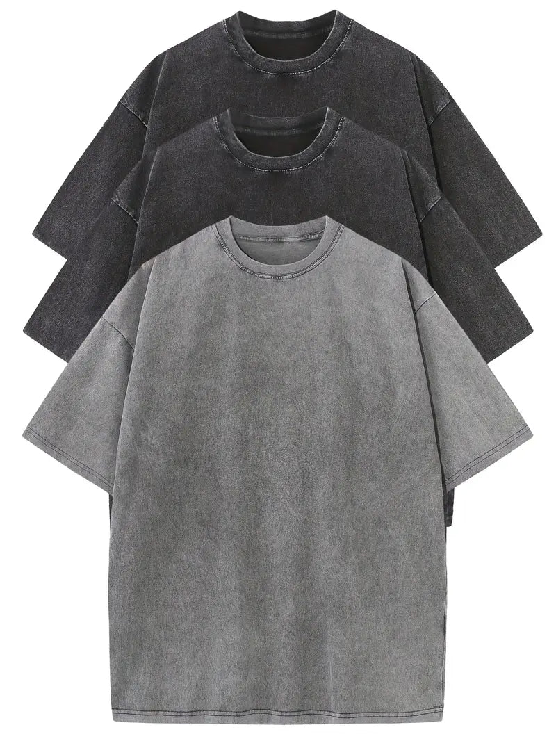 Douwe | Oversized Katoenen T-shirts (3 Stuks)