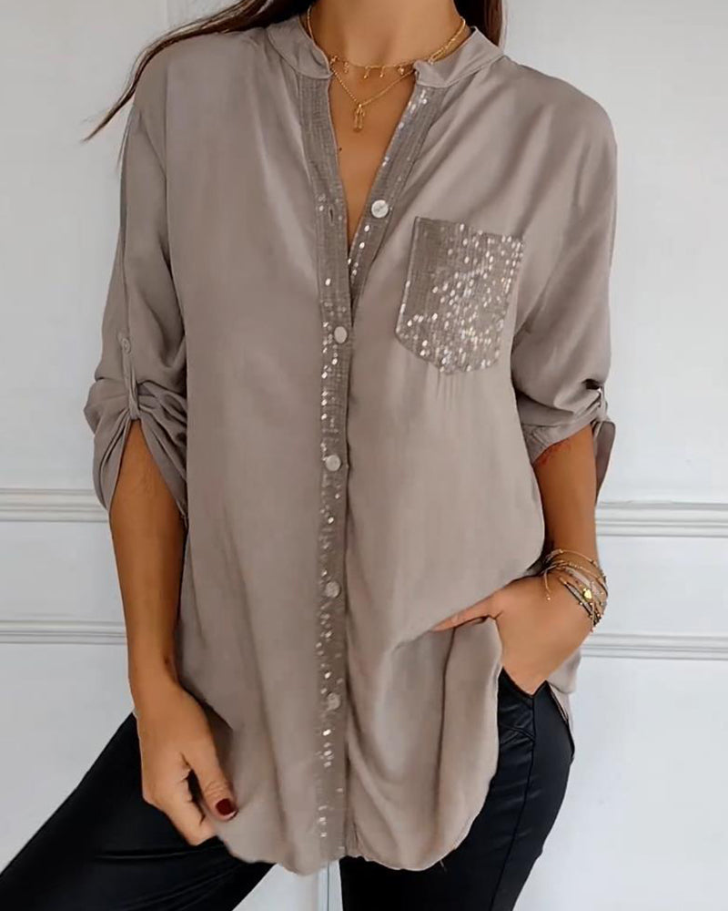 Dora | Casual Top met Paillettendetails