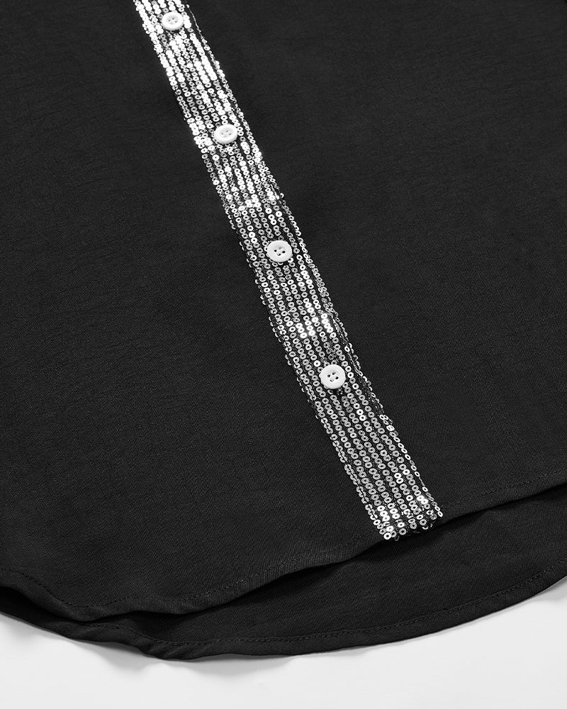 Dora | Casual Top met Paillettendetails