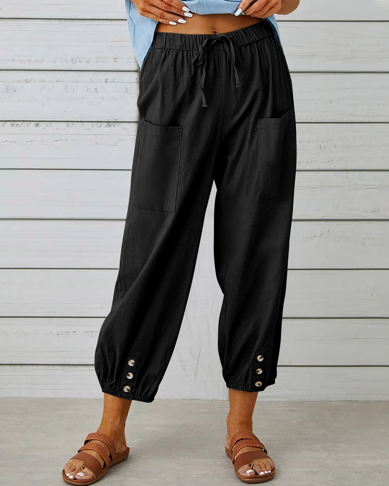 Annette | Losse Broek met Hoge Taille