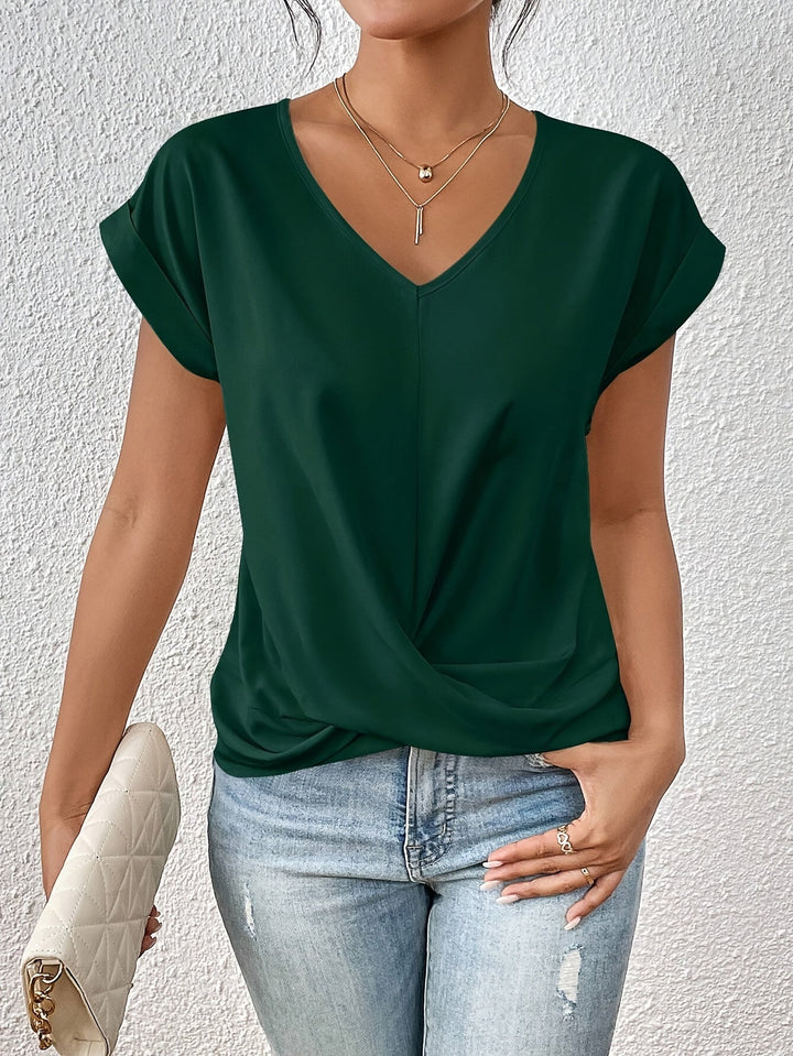 Eva | Casual T-shirt met Hartvormige Halslijn