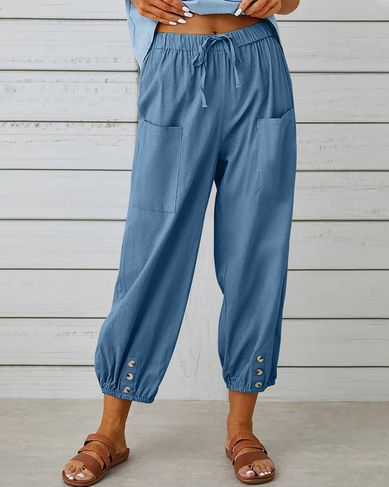 Annette | Losse Broek met Hoge Taille
