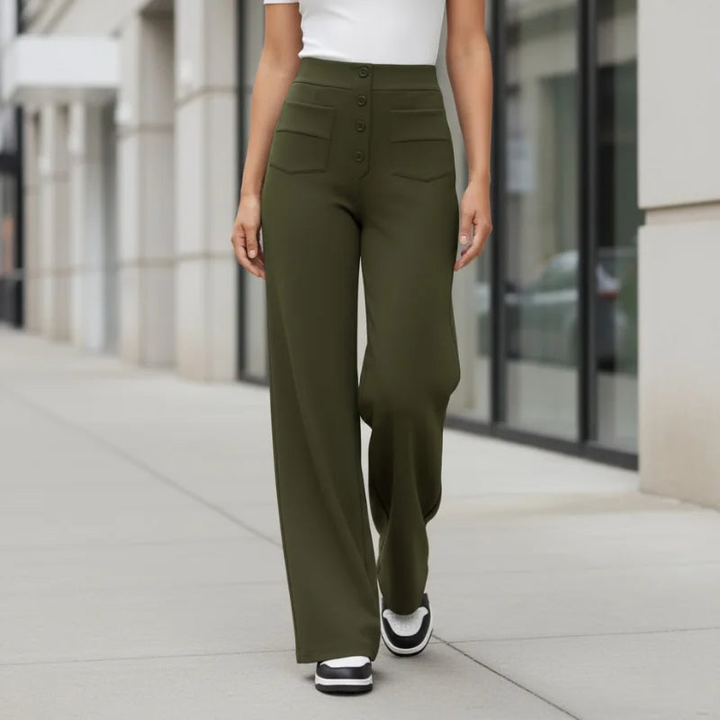 Jeanette | Elegante Broek met Hoge Taille en Perfecte Pasvorm