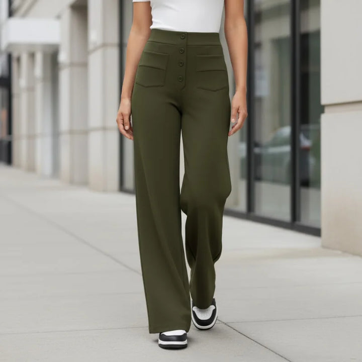 Jeanette | Elegante Broek met Hoge Taille en Perfecte Pasvorm