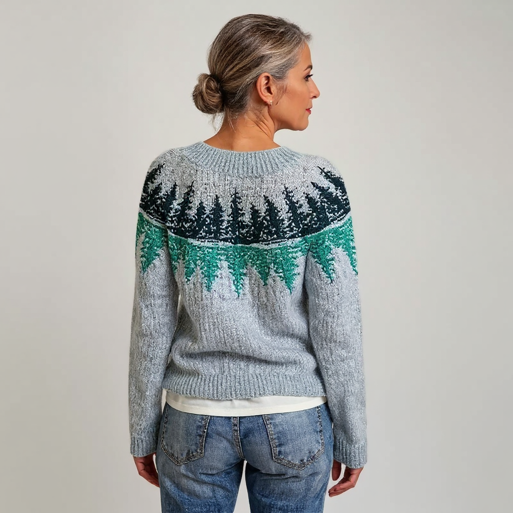 Roos | Vintage Gebreide Trui