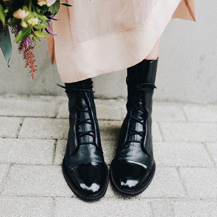 Femke | Stijlvolle Comfortabele Leren Laarzen