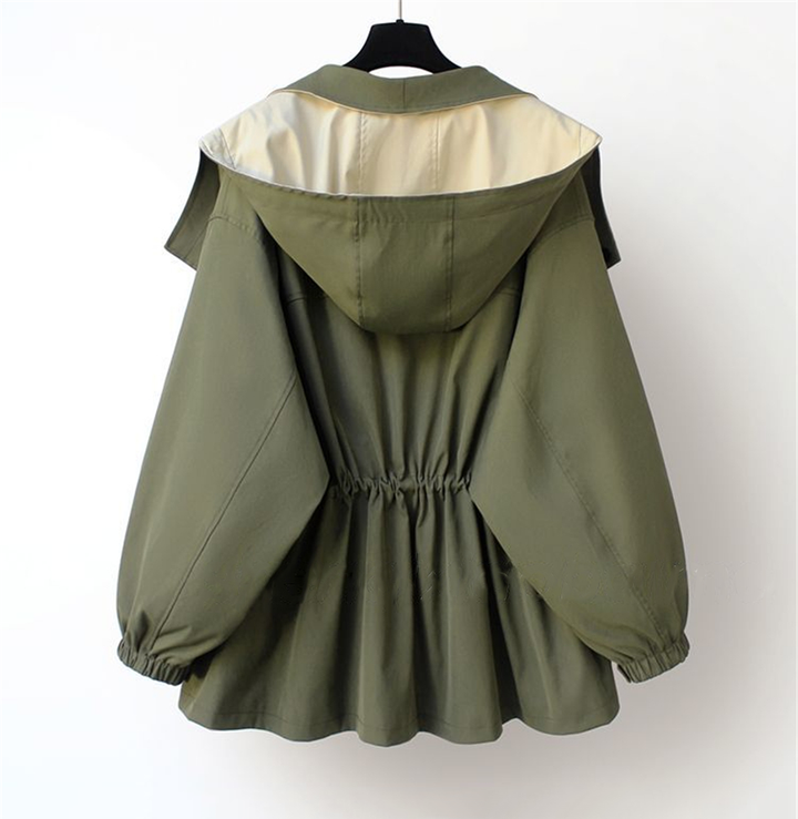 Corrie | Moderne Tweekleurige Trenchcoat