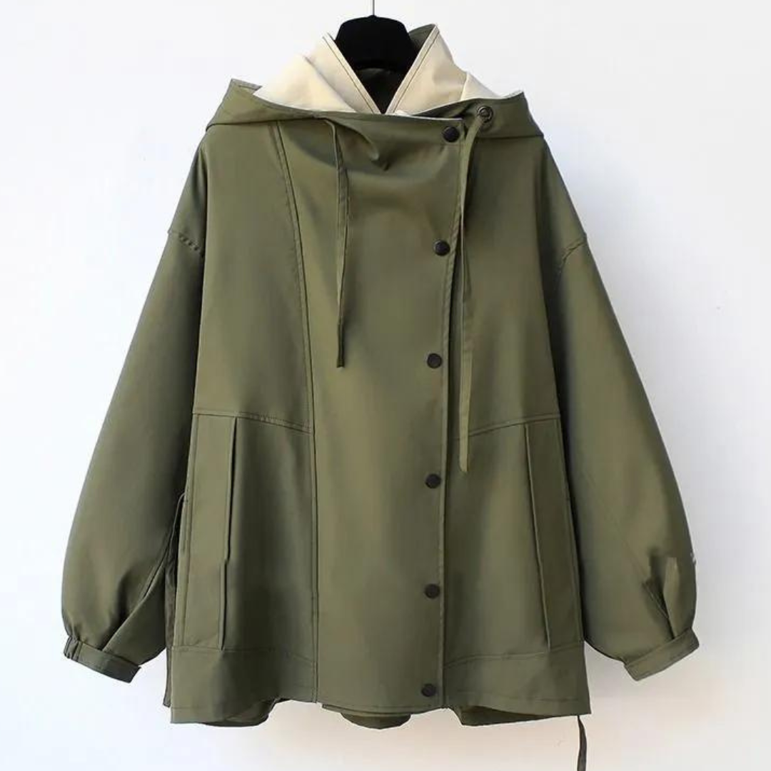 Corrie | Moderne Tweekleurige Trenchcoat