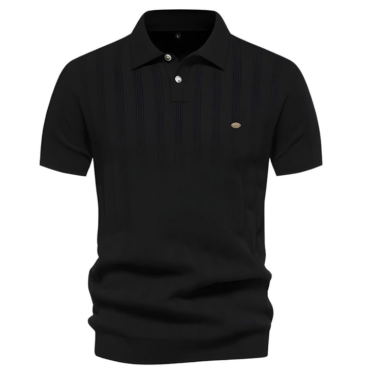Melle | Geribbeld Herenpoloshirt