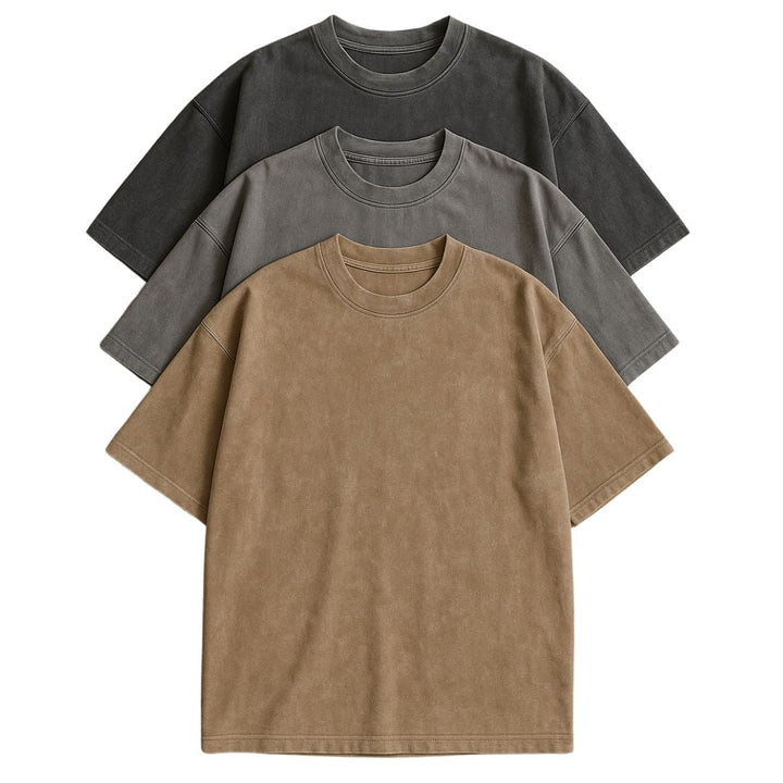 Douwe | Oversized Katoenen T-shirts (3 Stuks)