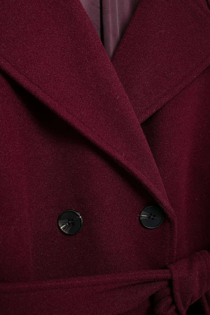Monique | Elegante Bordeauxrode Jas