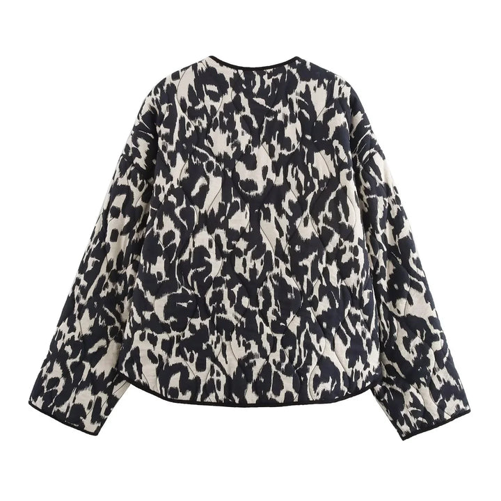 Elly | Modieuze Herfstjas met Print
