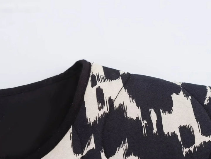 Elly | Modieuze Herfstjas met Print