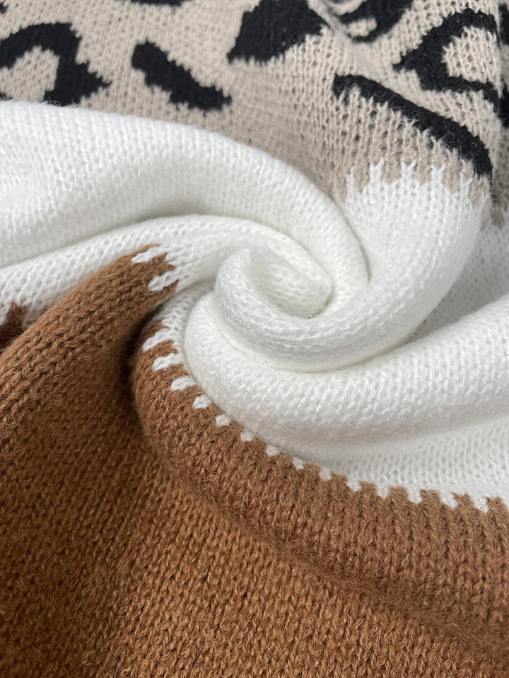 Caroline | Trui met Luipaardprint