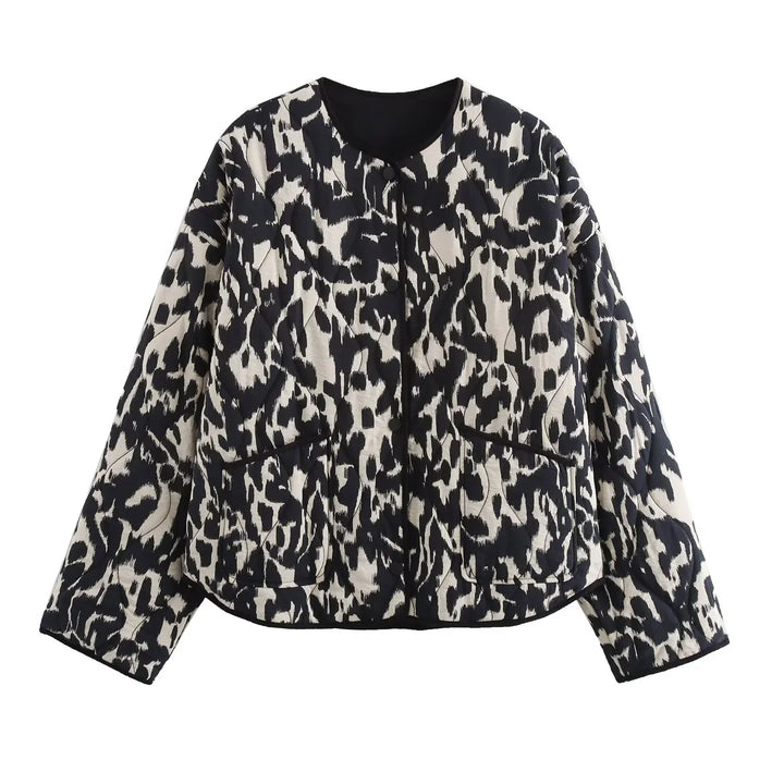 Elly | Modieuze Herfstjas met Print