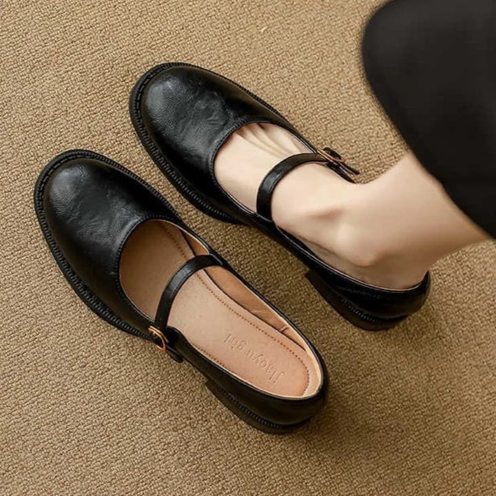 Anna | Tijdloze Leren Bandschoen