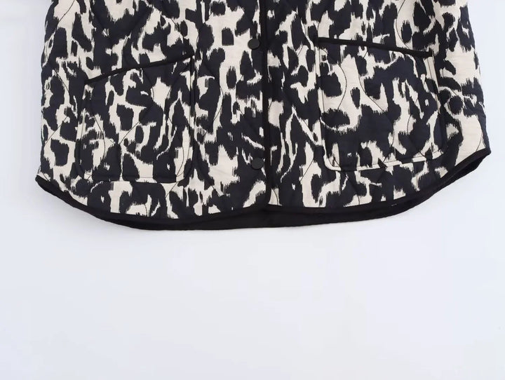 Elly | Modieuze Herfstjas met Print