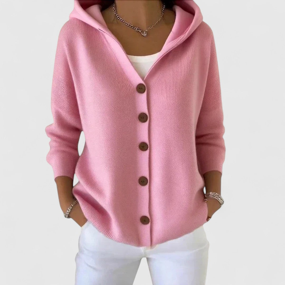 Vera | vest met kap en knopen