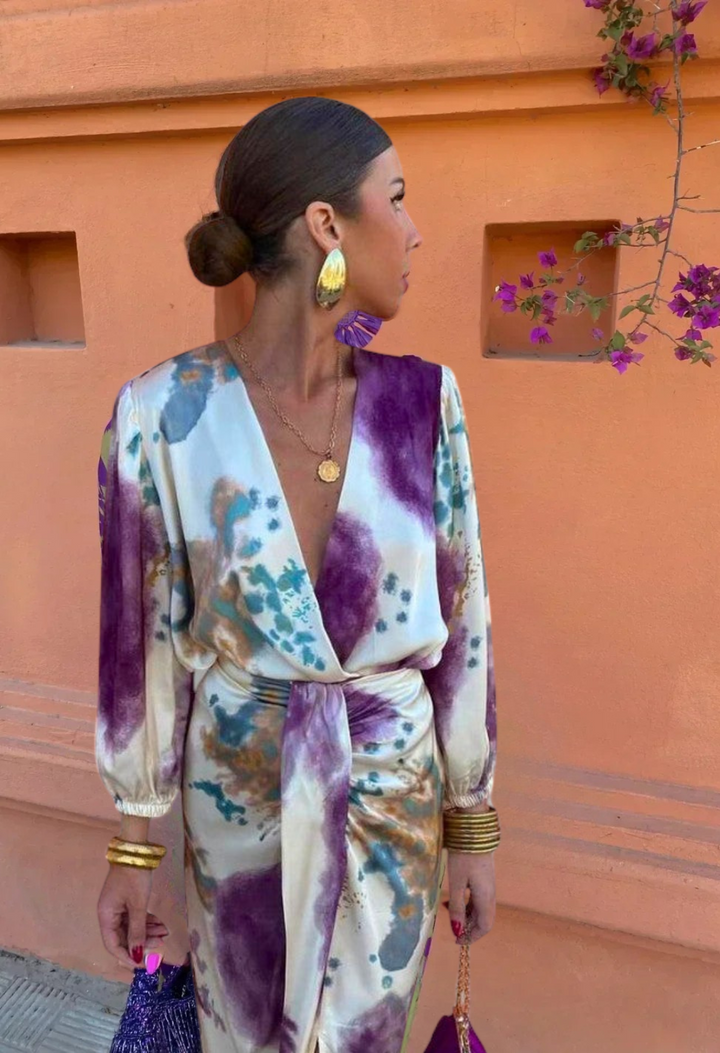 Erna | Elegante Jurk met V-hals