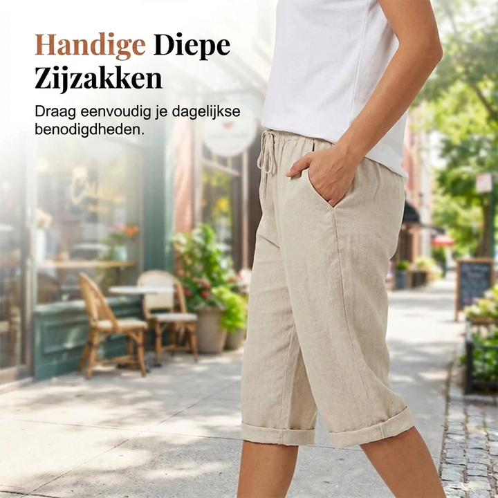 Mieke | Katoen-linnen Damesshort (1+1 Gratis)