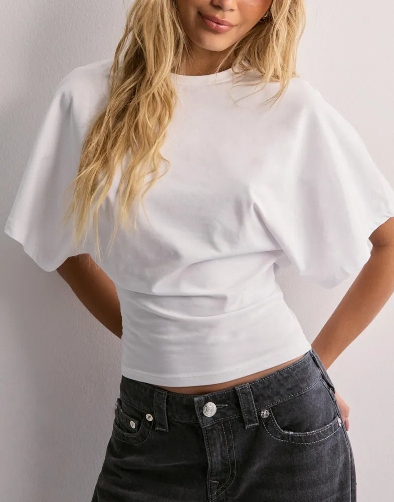 Geertje | T-shirt met Wijde Mouwen