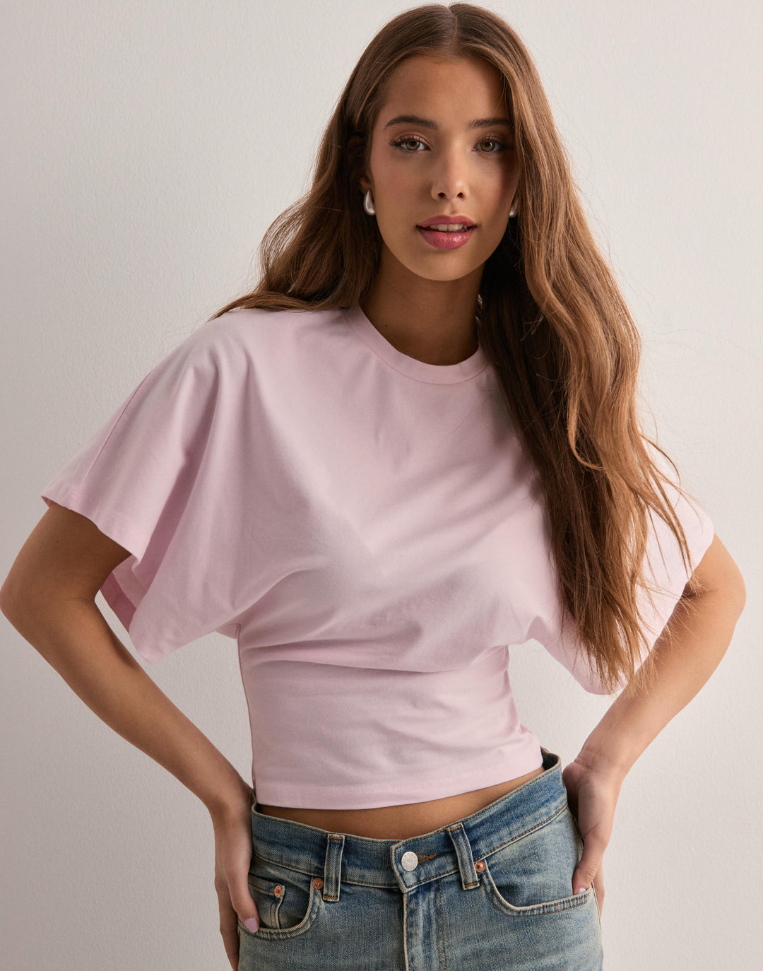 Geertje | T-shirt met Wijde Mouwen