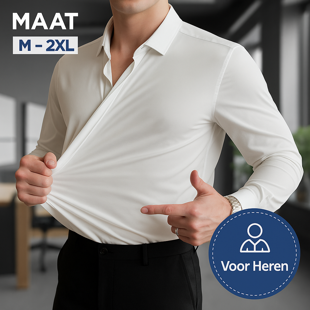 Kees | Kreukvrij Stretchoverhemd voor Heren