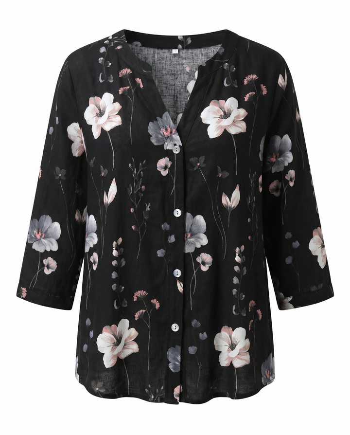 Ineke | Damesblouse met Driekwartmouwen