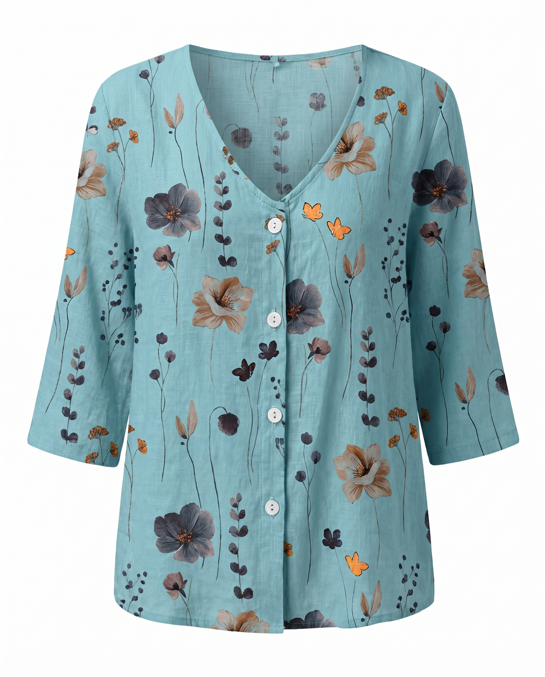 Ineke | Damesblouse met Driekwartmouwen