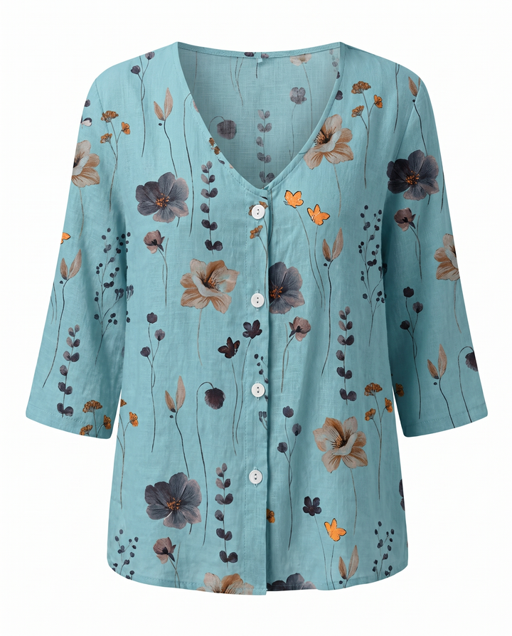 Ineke | Damesblouse met Driekwartmouwen