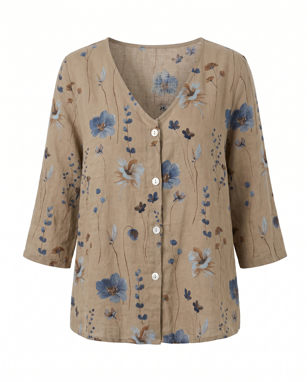 Ineke | Damesblouse met Driekwartmouwen