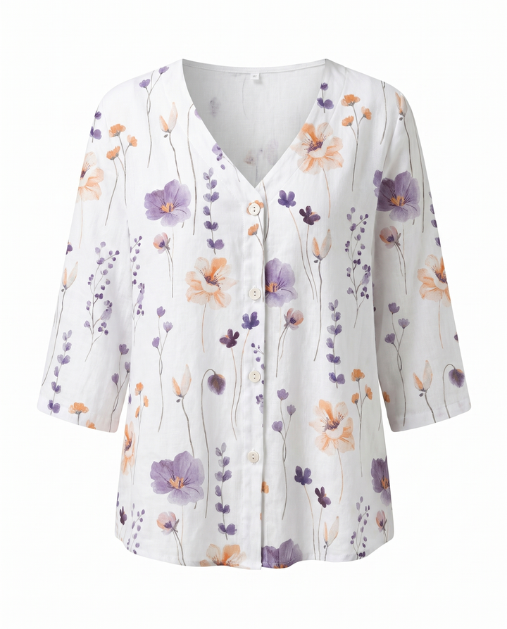 Ineke | Damesblouse met Driekwartmouwen